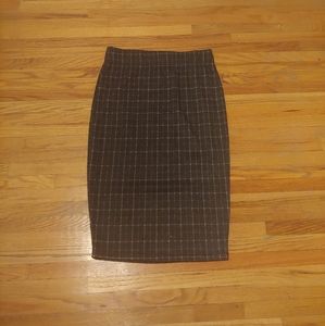 nwt plaid pencil skirt